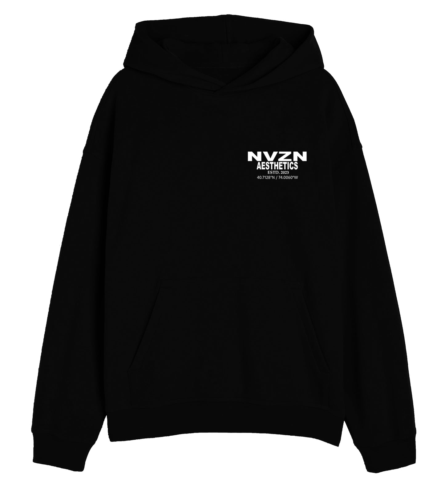 BLACK UNISEX OVERSIZED HOODIE