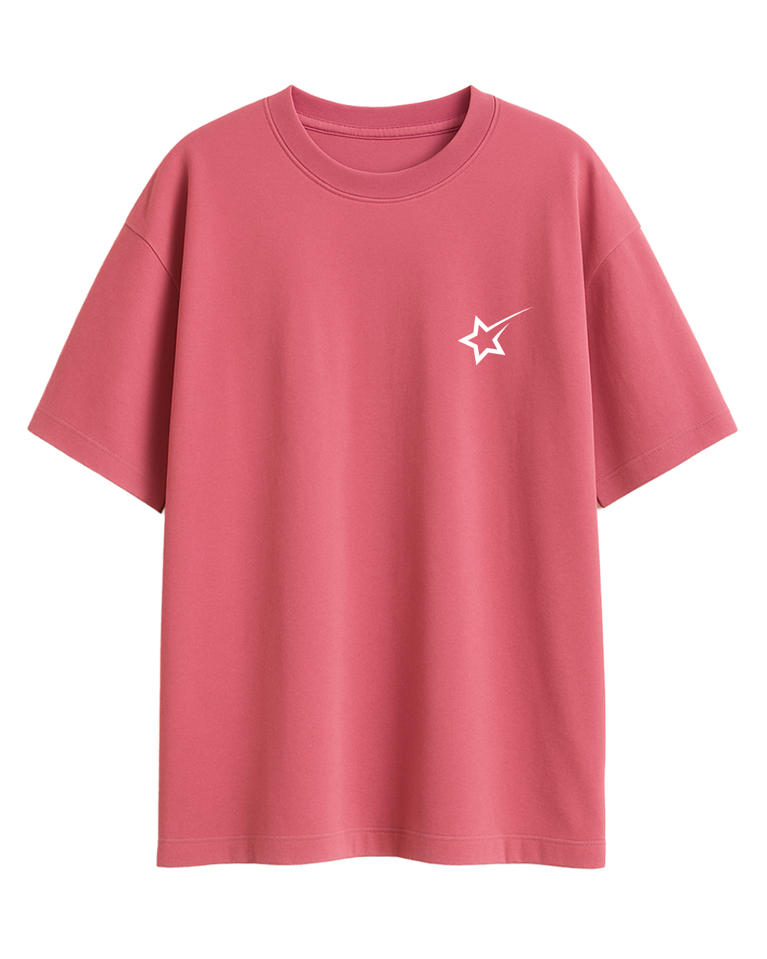 'Honeysuckle Pink' Unisex Oversized T-shirt