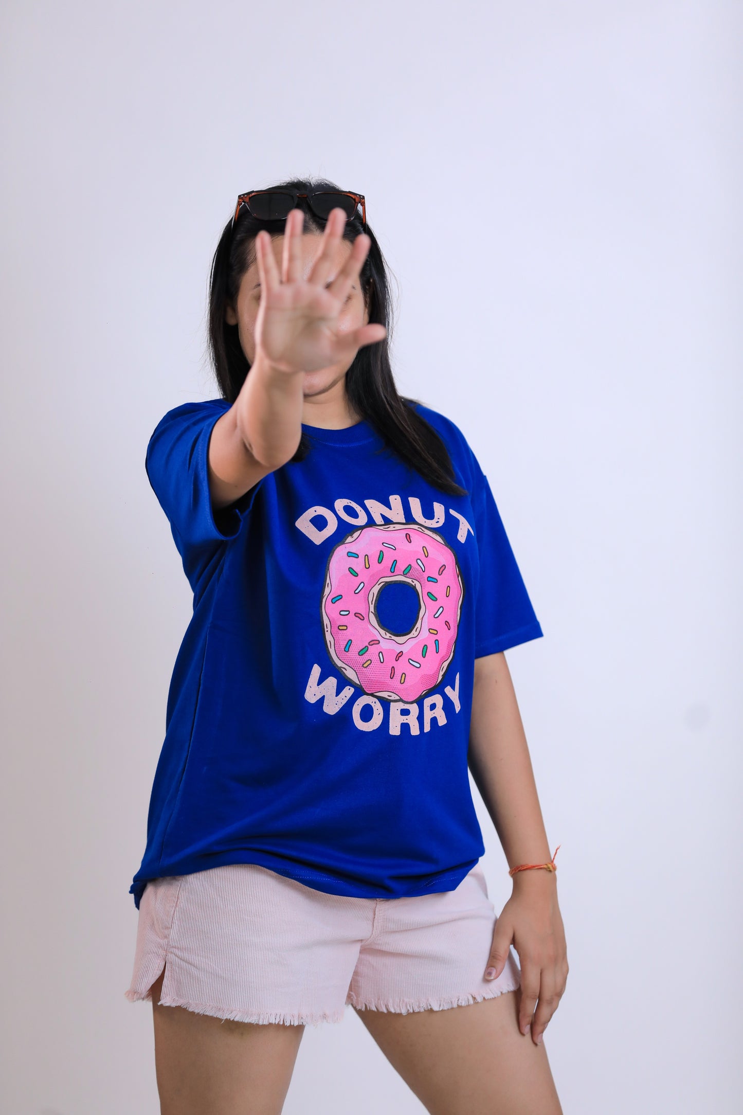 "Donut Worry" Unisex Oversized T-shirt