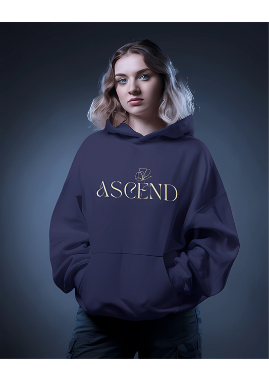 ASCEND NAVY BLUE OVERSIZED HOODIE