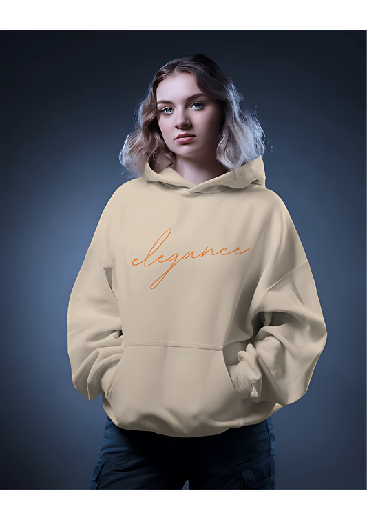 ELEGANCE CAMEL OVERSIZED HOODIE