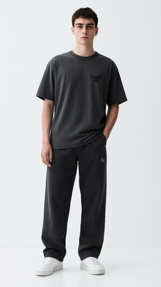 'Envision' Unisex Dark Grey Oversized Co-ord Set