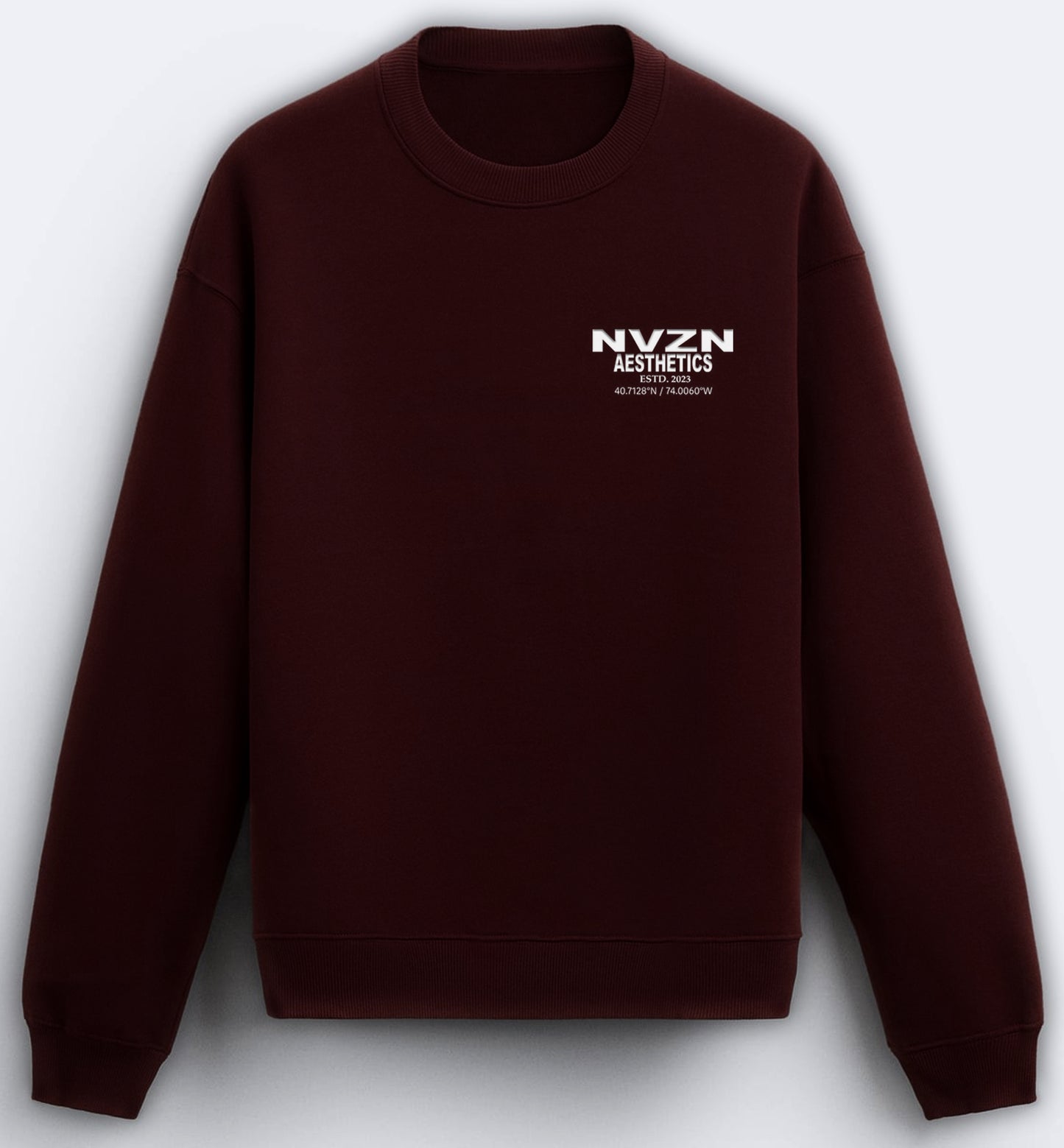 WINE UNISEX OVERSIZED SWEATSHIRT