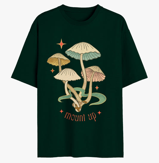 TEAL MOUNT UP OVERSIZED T-SHIRT